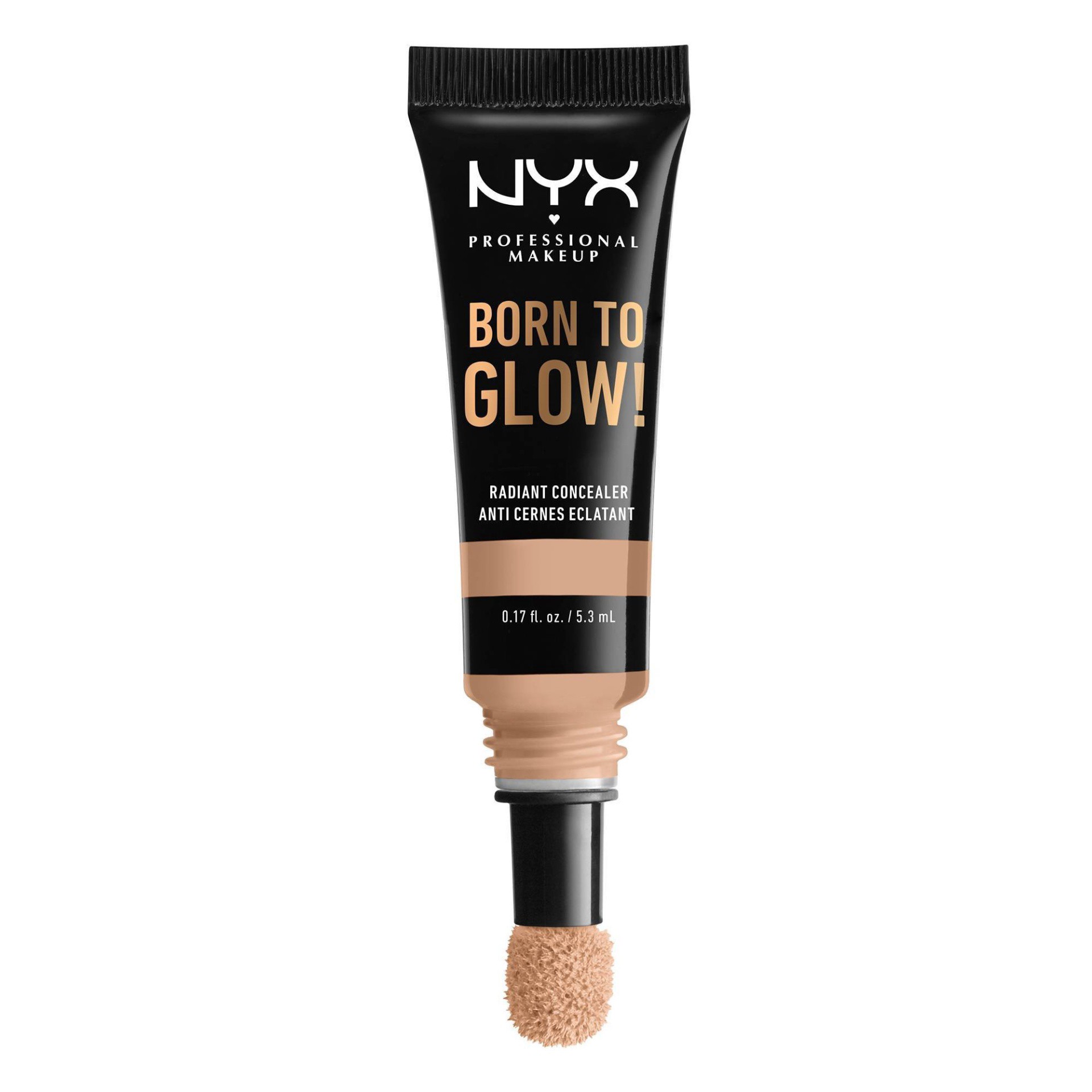 slide 1 of 4, NYX Professional Makeup Born To Glow Radiant Concealer - 07 Natural - 0.17 fl oz, 0.422 oz