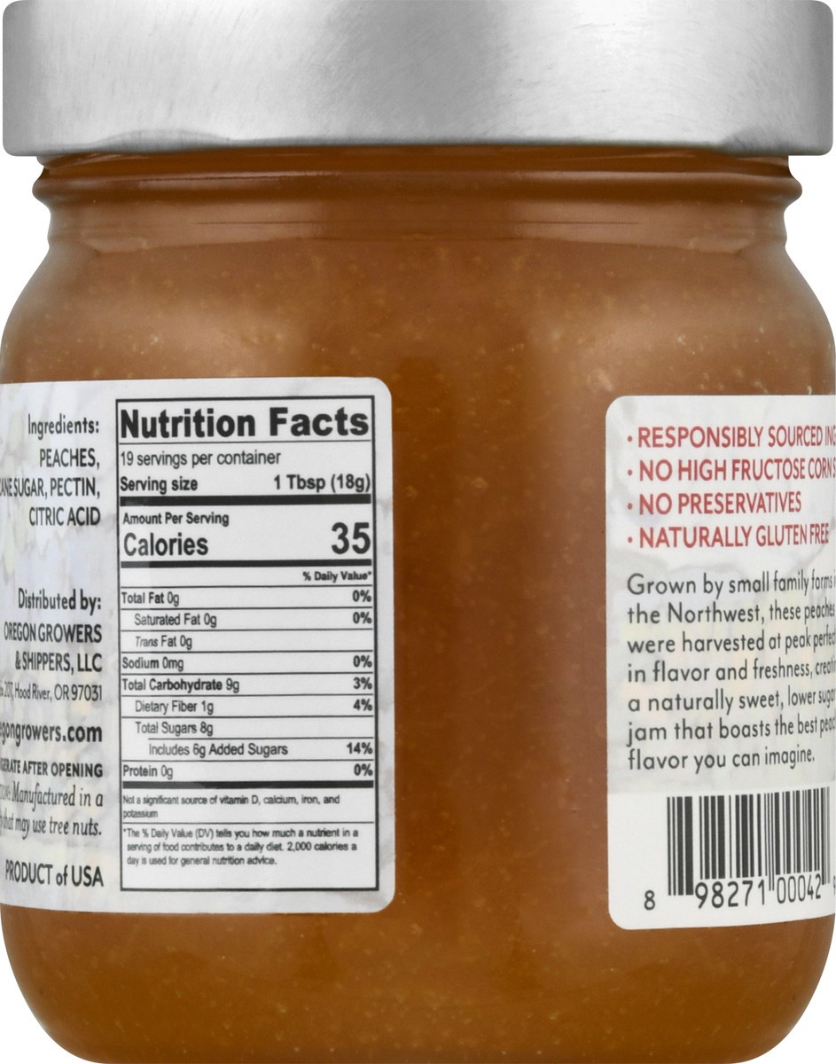 slide 12 of 12, Oregon Growers Northwest Peach Fruit Spread 12 oz, 