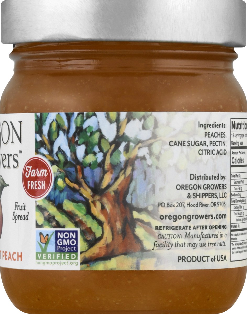 slide 8 of 12, Oregon Growers Northwest Peach Fruit Spread 12 oz, 