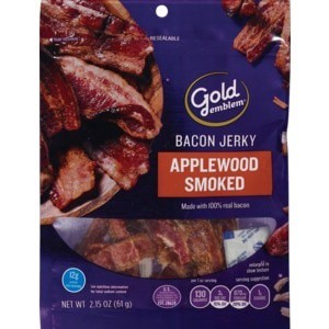 slide 1 of 1, CVS Gold Emblem Gold Emblem Bacon Jerky, Applewood Smoked, 2.15 Oz, 2.15 oz