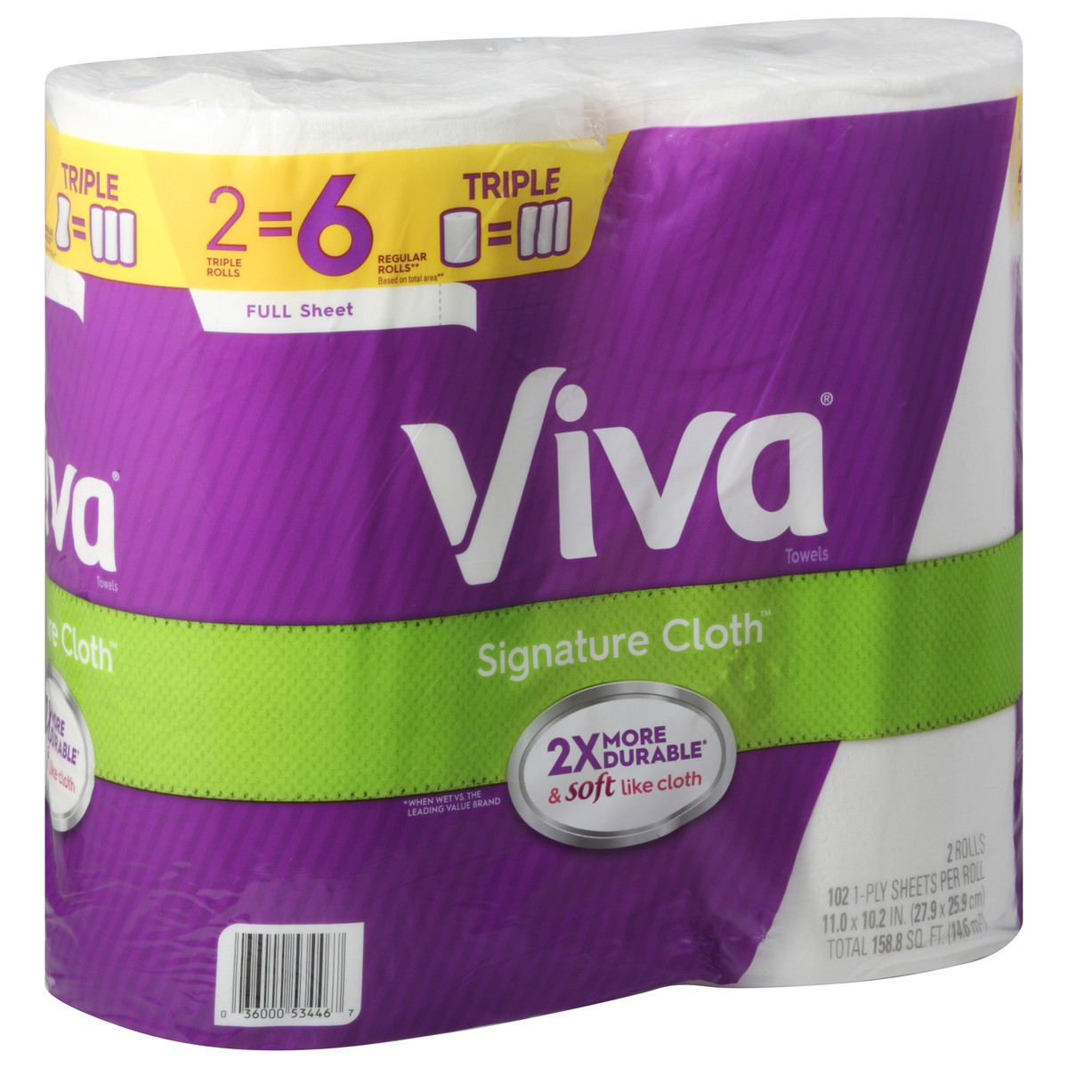 slide 2 of 9, Viva Signature Cloth Full Sheet Regular Rolls 1-Ply Towels 2 ea, 2 ct