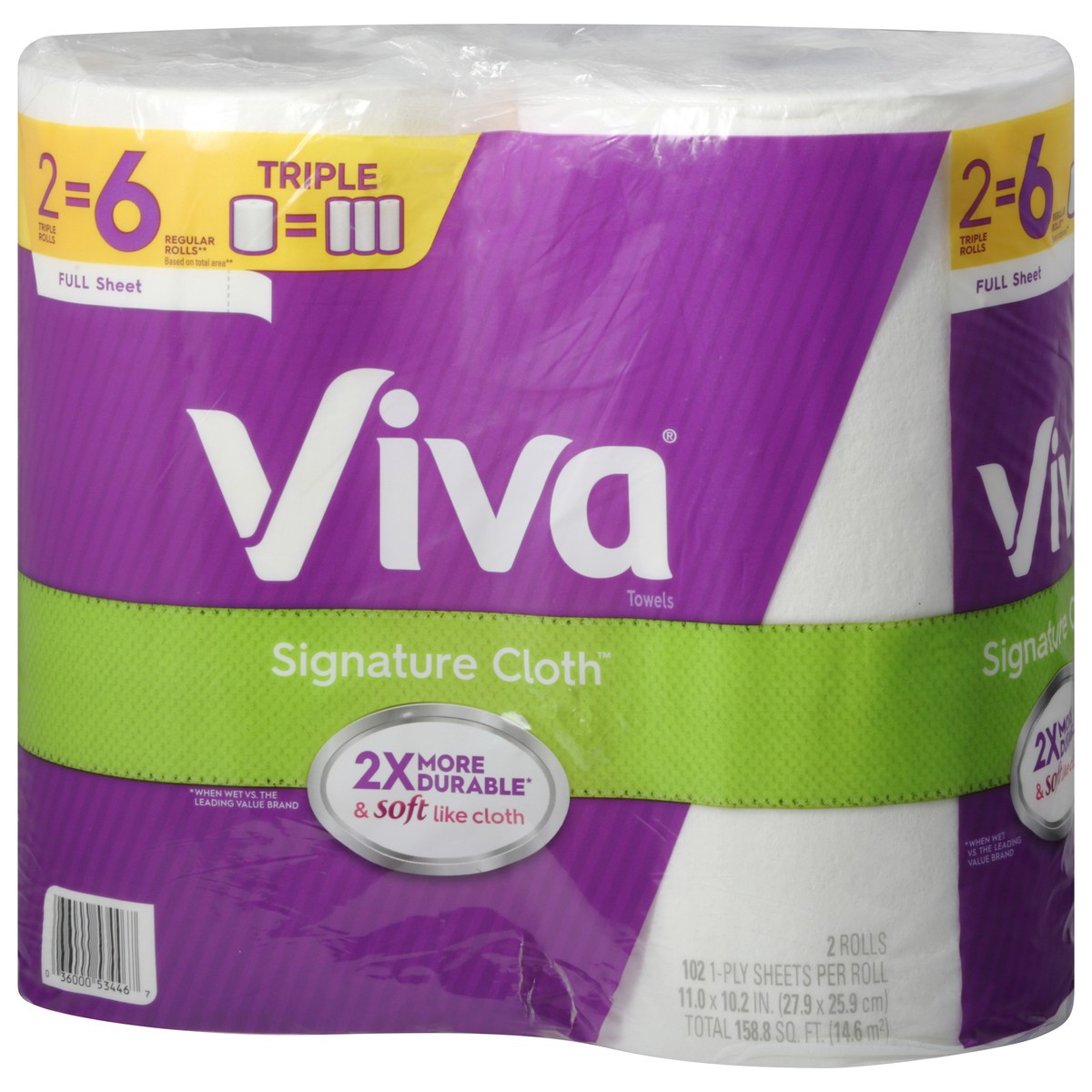 slide 3 of 9, Viva Signature Cloth Full Sheet Regular Rolls 1-Ply Towels 2 ea, 2 ct