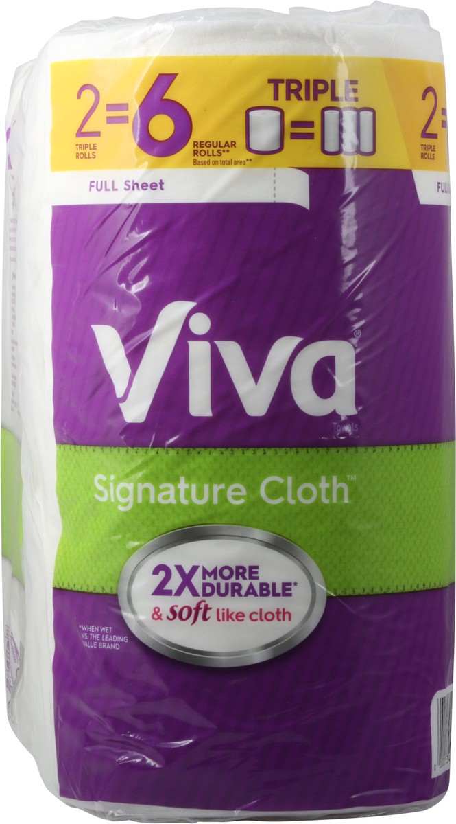 slide 7 of 9, Viva Signature Cloth Full Sheet Regular Rolls 1-Ply Towels 2 ea, 2 ct