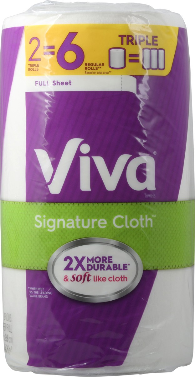 slide 8 of 9, Viva Signature Cloth Full Sheet Regular Rolls 1-Ply Towels 2 ea, 2 ct