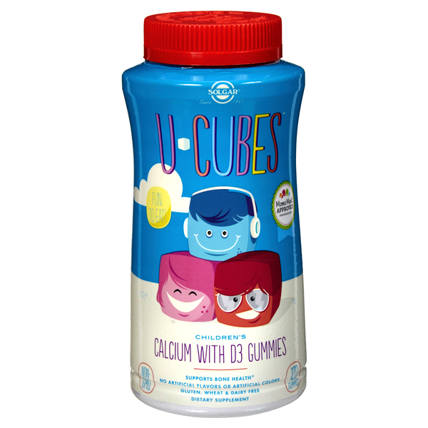 slide 1 of 1, Solgar U-Cubes Children's Calcium with D3 Gummies, 1 ct