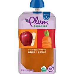 Plum Organics Baby Food Apple Carrot