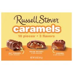 RUSSELL STOVER Assorted Caramels Milk Chocolate Candy Gift Box, 5 oz.