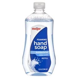 Meijer Foaming Hand Soap Antibacterial, Refill