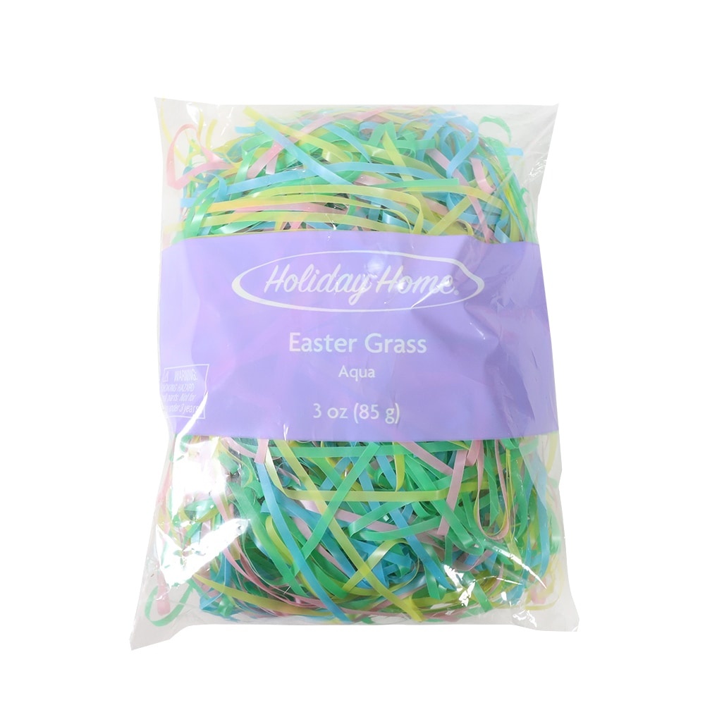 slide 1 of 1, Holiday Home Confetti Easter Grass - Aqua, 3 oz