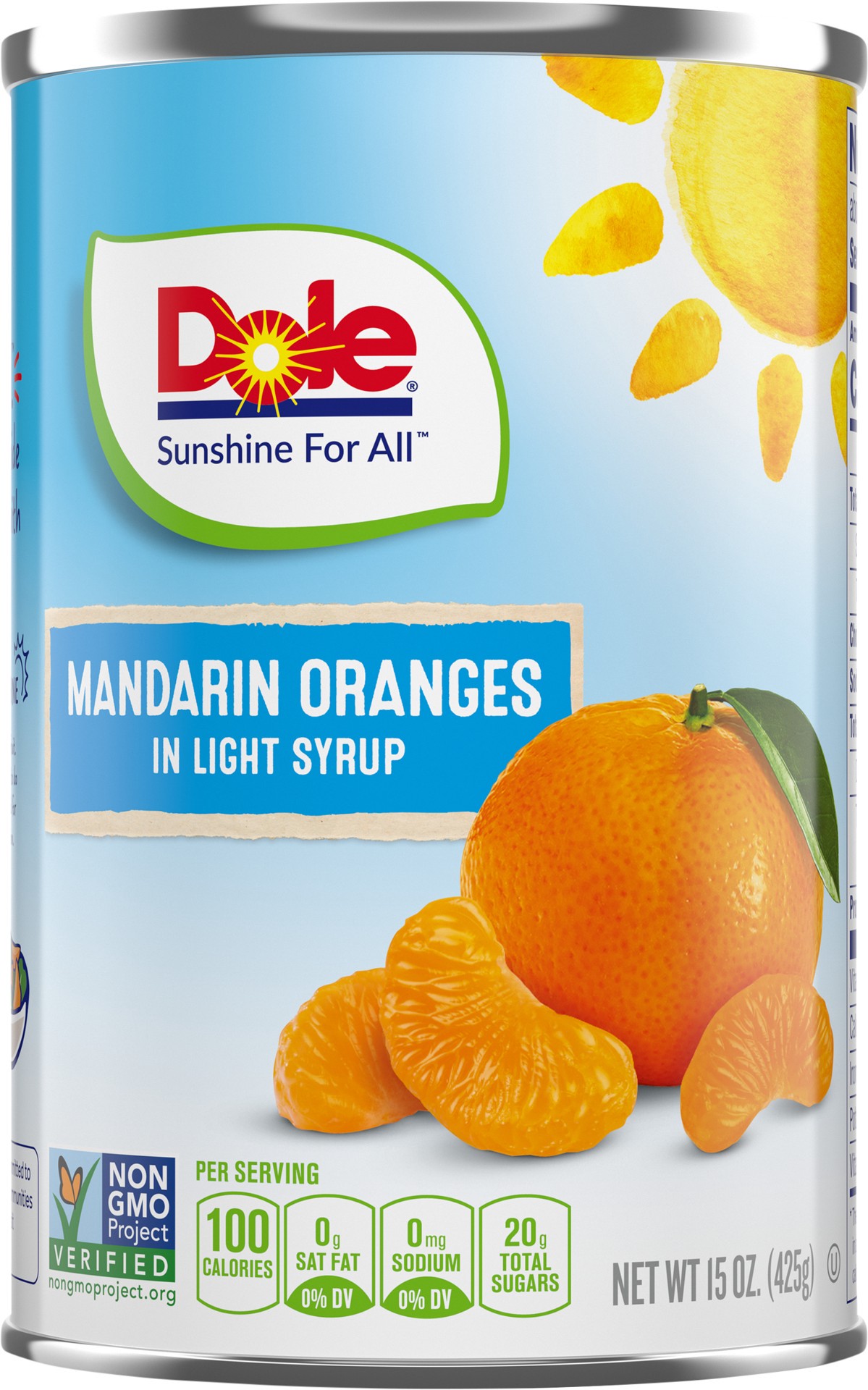 slide 1 of 9, Dole Mandarin Oranges in Light Syrup, 15 oz