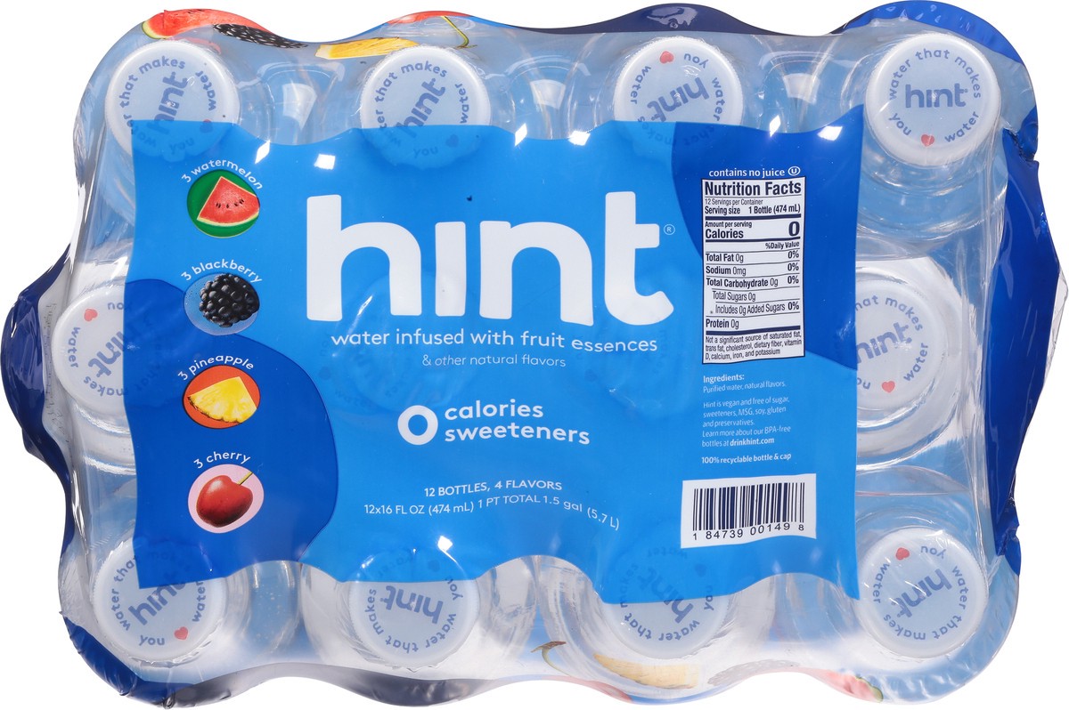 slide 2 of 9, Hint Assorted Water 12 - 16 fl oz Bottles, 12 ct