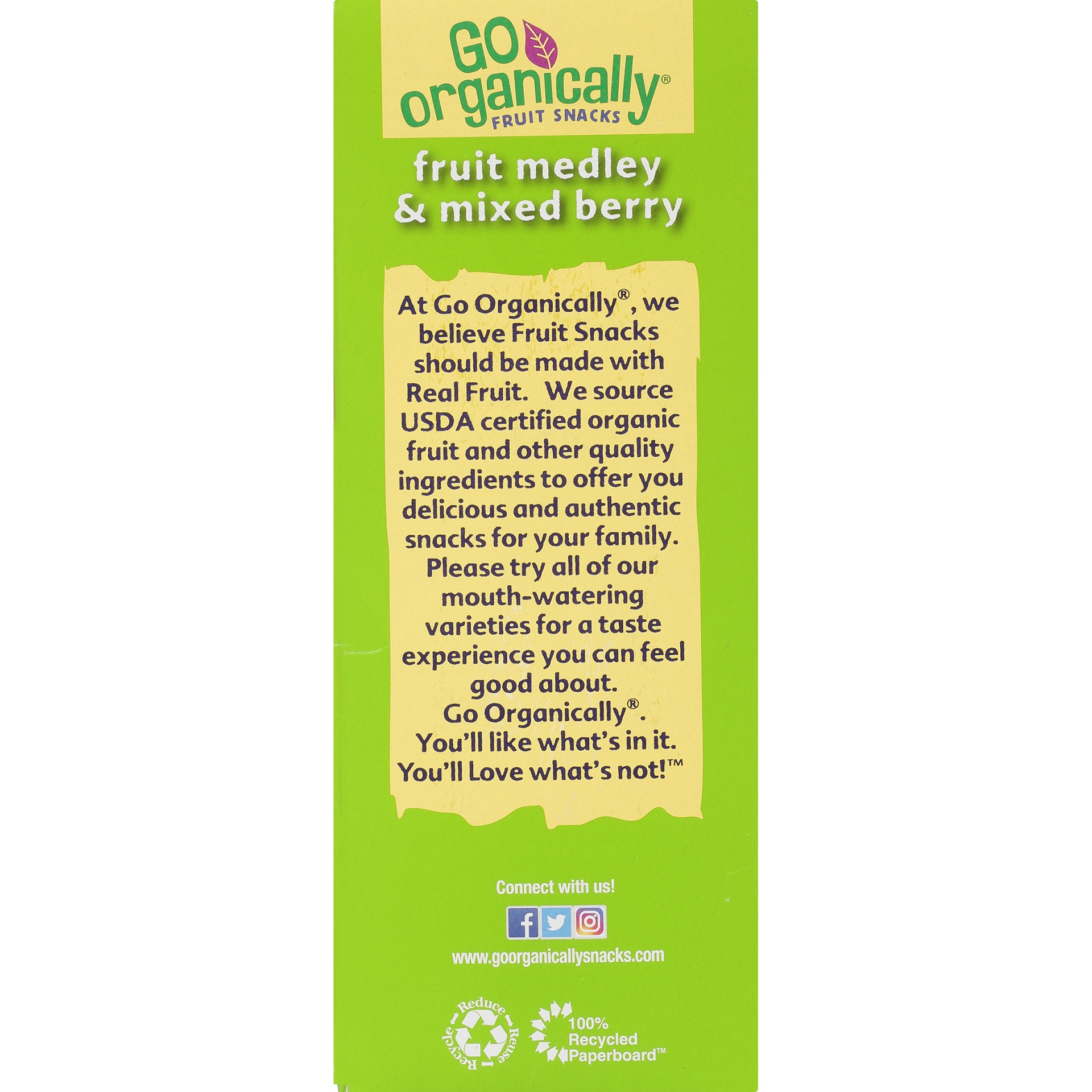 slide 5 of 8, Go Organically Fruit Snacks Variety Pack, 42 ct