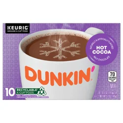 Dunkin' Dunkin Donuts Hot Cocoa K Cup Pods Milk Chocolate