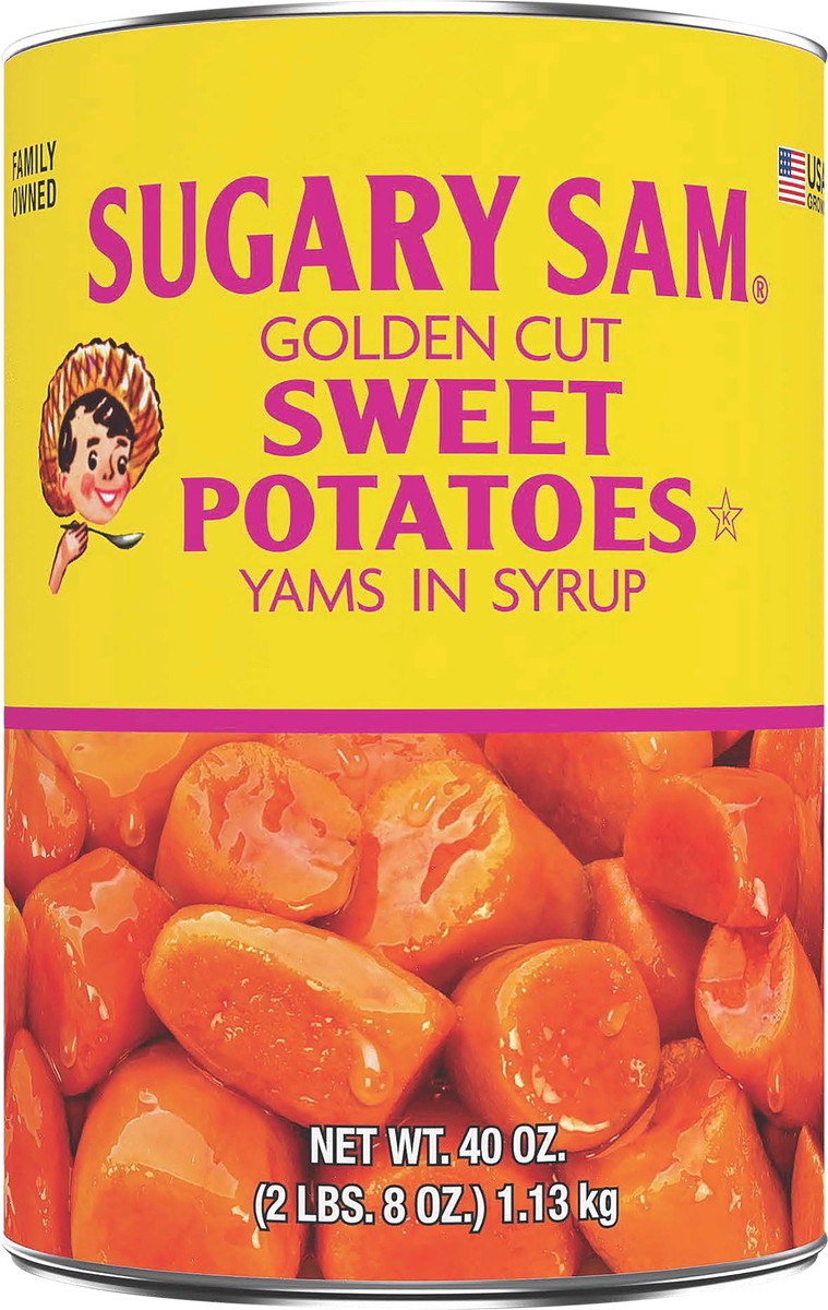 slide 3 of 5, Sugary Sam Golden Cut Sweet Potatoes Yams in Syrup 40 oz, 40 oz