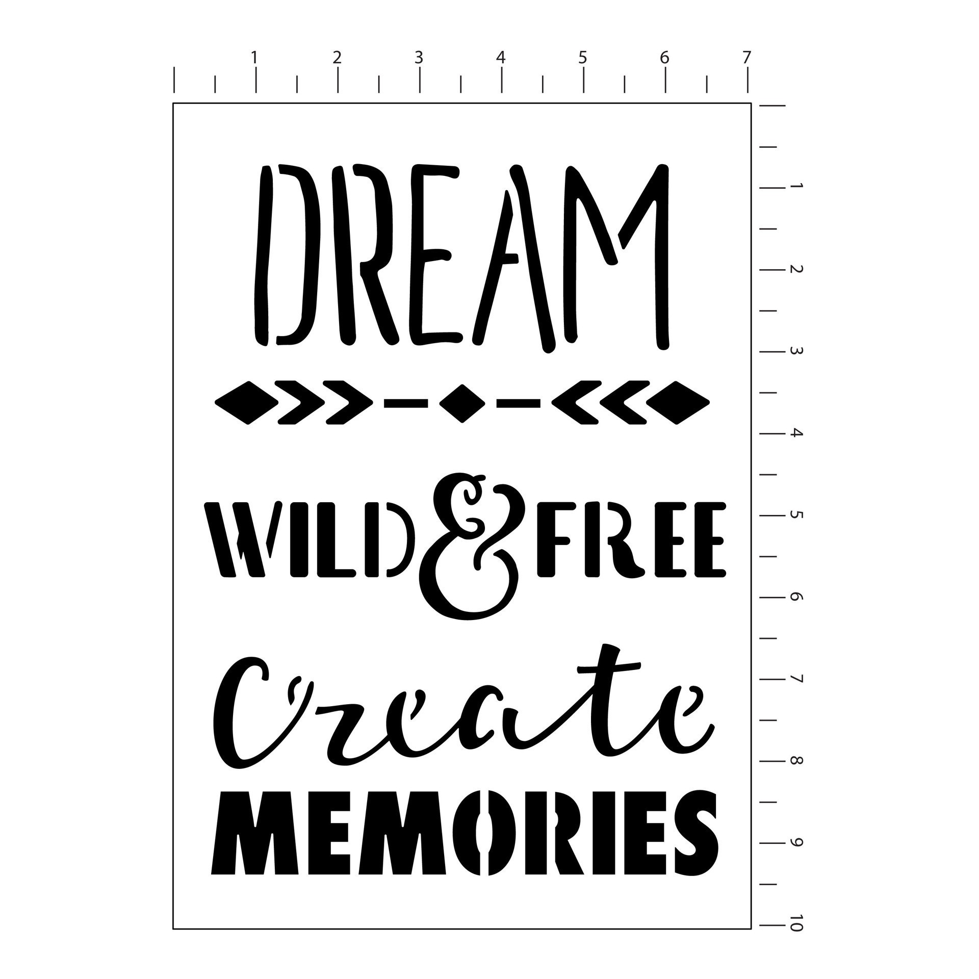 slide 3 of 3, Dream Stencils By Craft Smart, 7" X 10", 7 in x 10 in