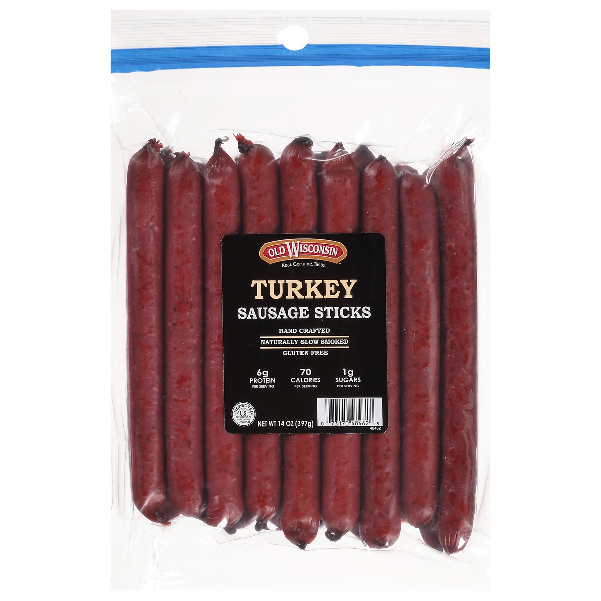 slide 1 of 1, Old Wisconsin Turkey Sausage Sticks 14 oz, 14 oz