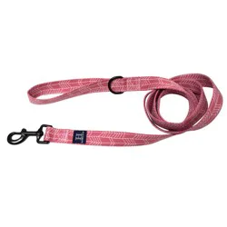 Hamilton Eco Venture Bamboo 6' Leash with Accessory Ring - Pink