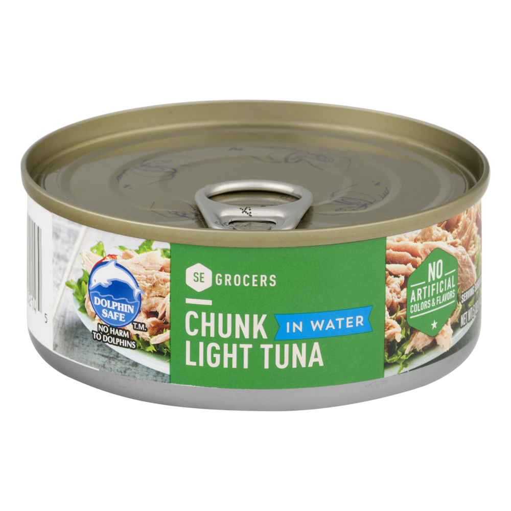 slide 1 of 1, SE Grocers Chunk Light Tuna In Water, 5 oz