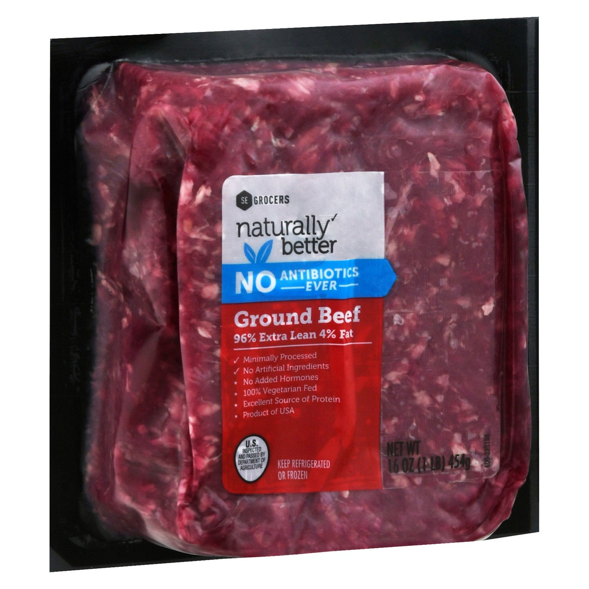 slide 9 of 9, Naturally Better 96% Lean Ground Beef 1 Lb, per lb