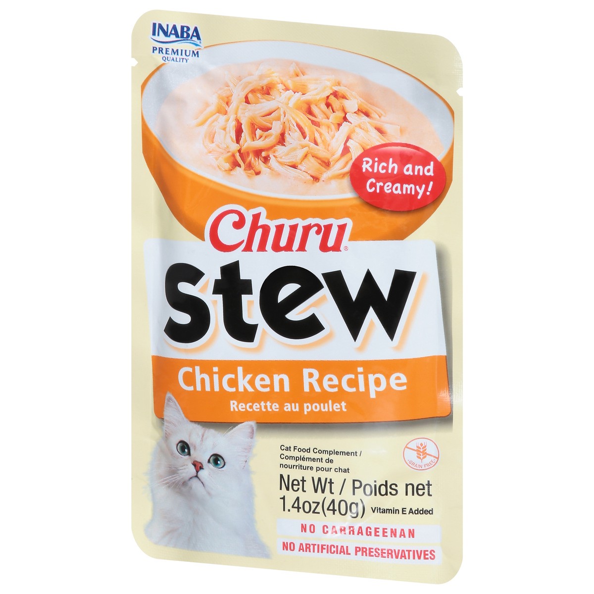 slide 6 of 16, Inaba Churu Stew Chicken Recipe Cat Food Complement 1.4 oz, 1.4 oz