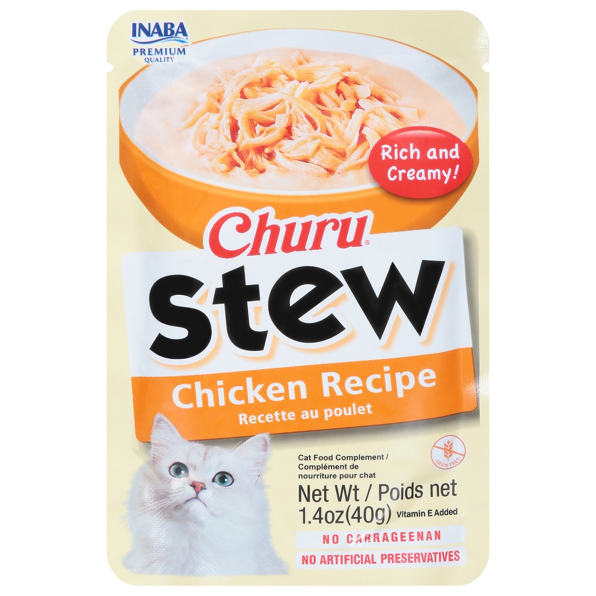 slide 16 of 16, Inaba Churu Stew Chicken Recipe Cat Food Complement 1.4 oz, 1.4 oz