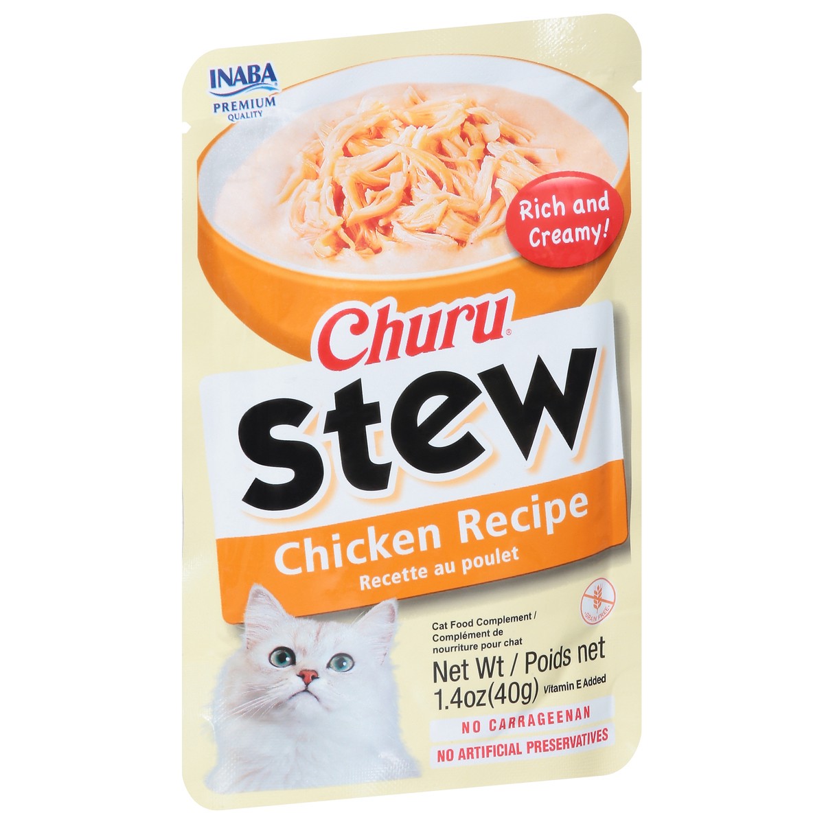 slide 14 of 16, Inaba Churu Stew Chicken Recipe Cat Food Complement 1.4 oz, 1.4 oz