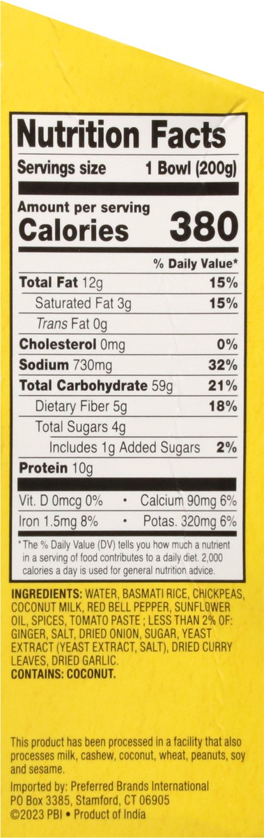 slide 14 of 14, Tasty Bite Bowl Biryni Rice Chckpea, 7 oz