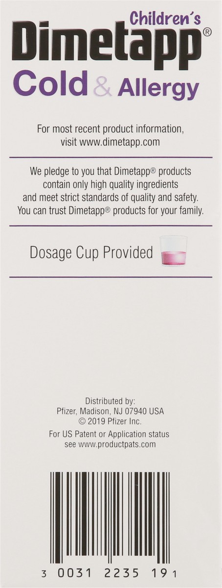 slide 2 of 13, Dimetapp Children's Dimetapp Cold & Allergy - Grape, 8 fl oz