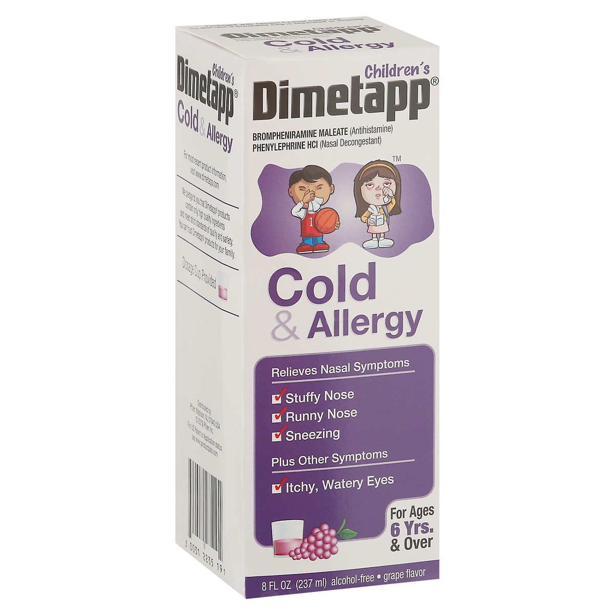 slide 13 of 13, Dimetapp Children's Dimetapp Cold & Allergy - Grape, 8 fl oz