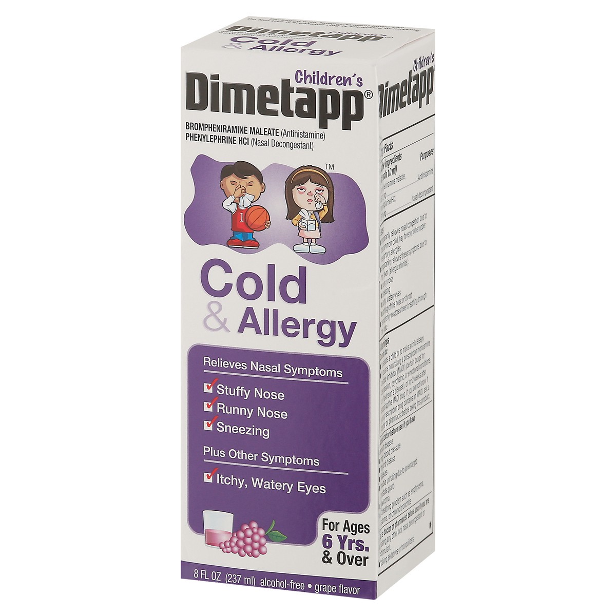 slide 7 of 13, Dimetapp Children's Dimetapp Cold & Allergy - Grape, 8 fl oz