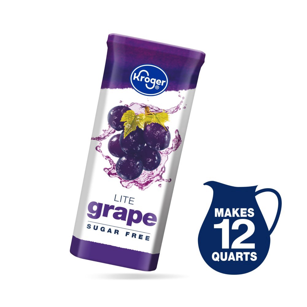 slide 2 of 3, Kroger Lite Grape Instant Drink Mix - 1.9 oz, 1.9 oz