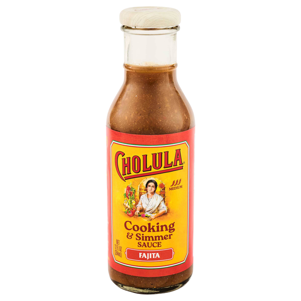slide 1 of 5, Cholula Fajita Cooking & Simmer Sauce 12 Ounces, 12 oz