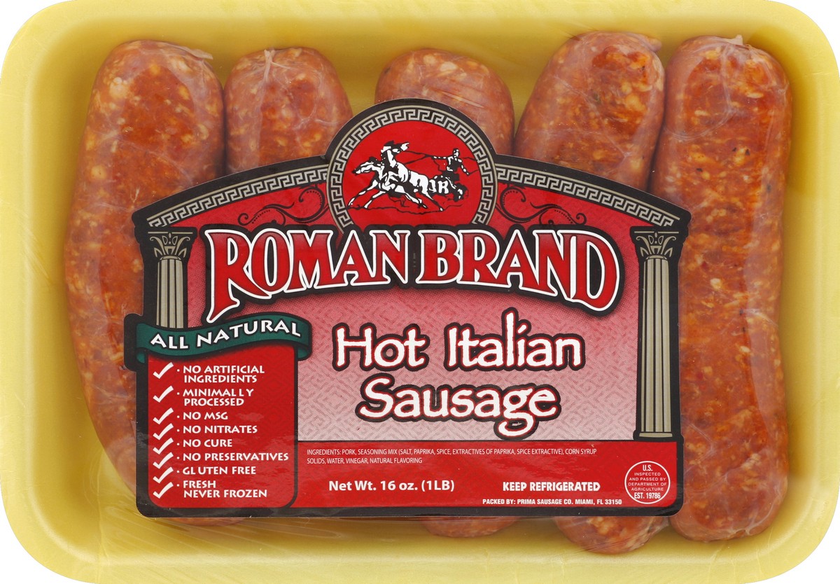 slide 4 of 4, Roman Brand Sausage 16 oz, 16 oz