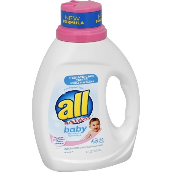 slide 1 of 1, All with Stainlifters Baby Detergent, 36 fl oz