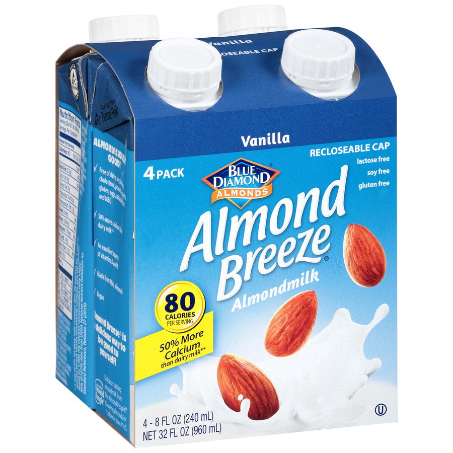 slide 2 of 8, Almond Breeze Almond Milk, Vanilla, 8 oz