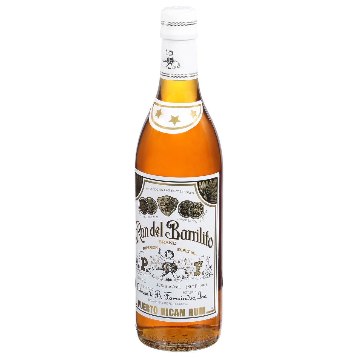 slide 8 of 9, Ron Del Barrilito Three Star Rum 750ml, 750 ml