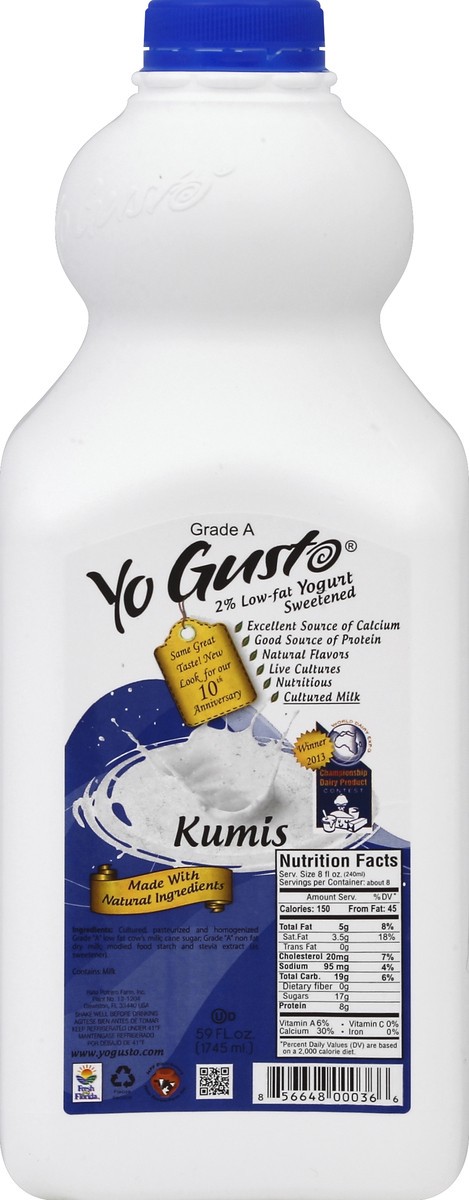 slide 1 of 5, YoGusto Yogurt 59 oz, 59 oz