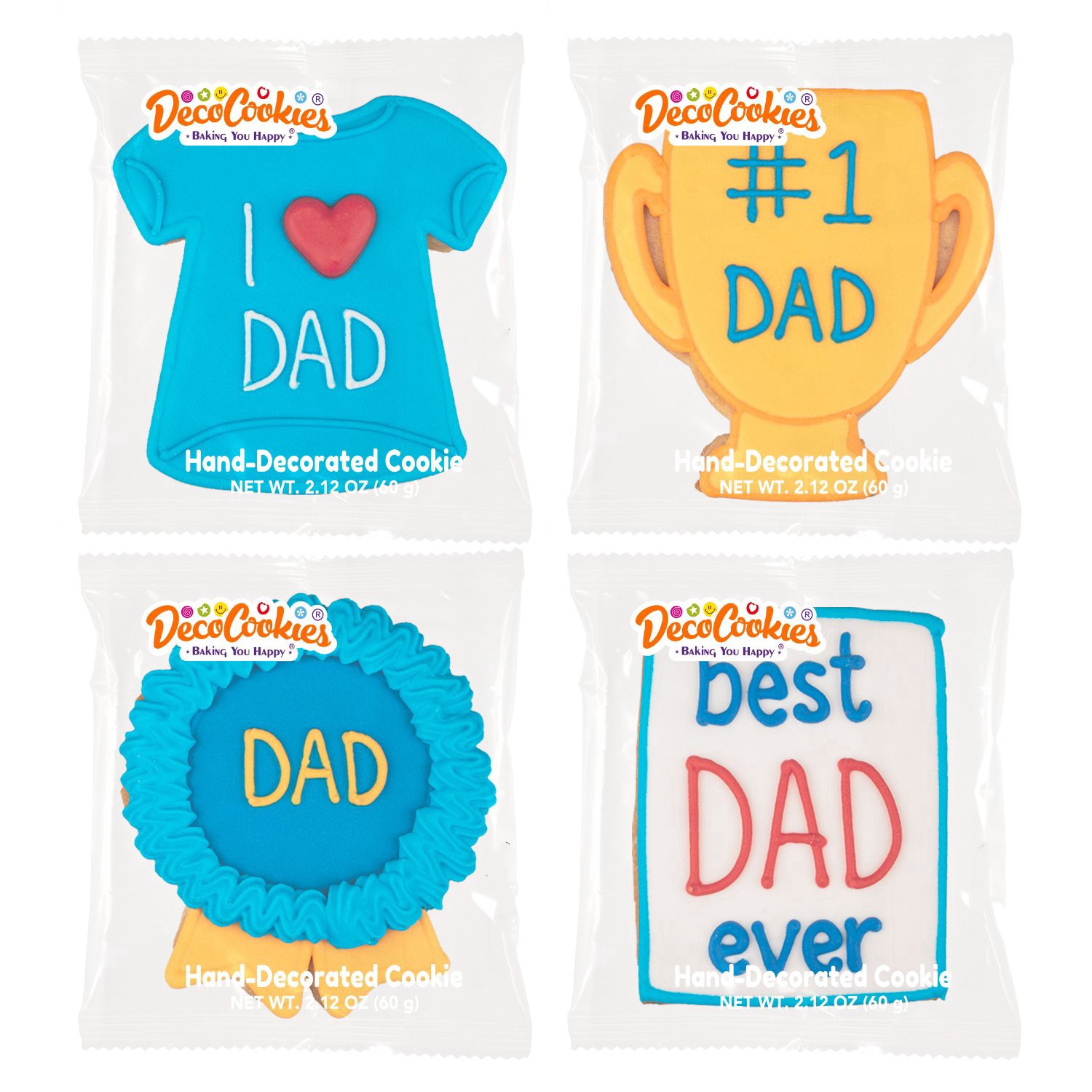 slide 1 of 1, Deco Cookies Father's Day Hand-Decorated Cookie, 1 ct
