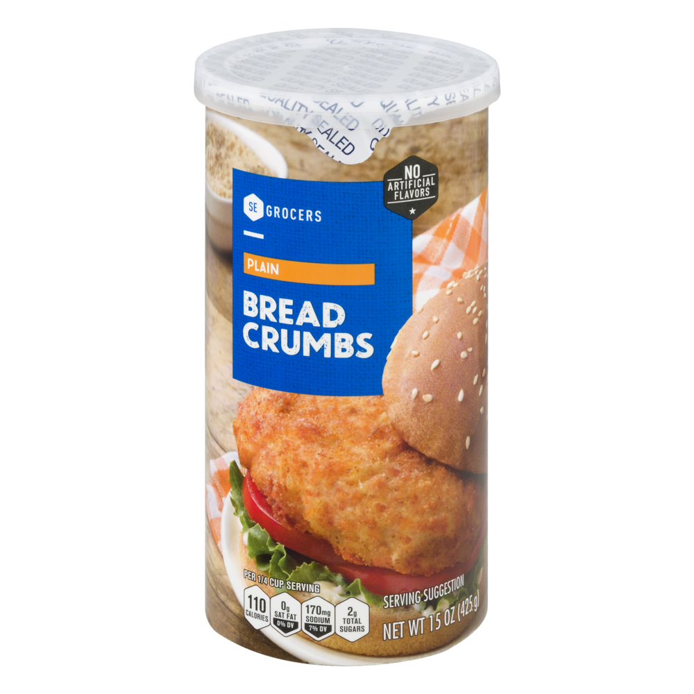 slide 1 of 1, SE Grocers Bread Crumbs Plain, 15 oz