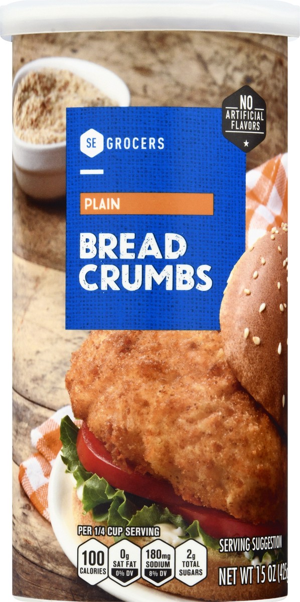 slide 1 of 13, SE Grocers Bread Crumbs Plain, 15 oz