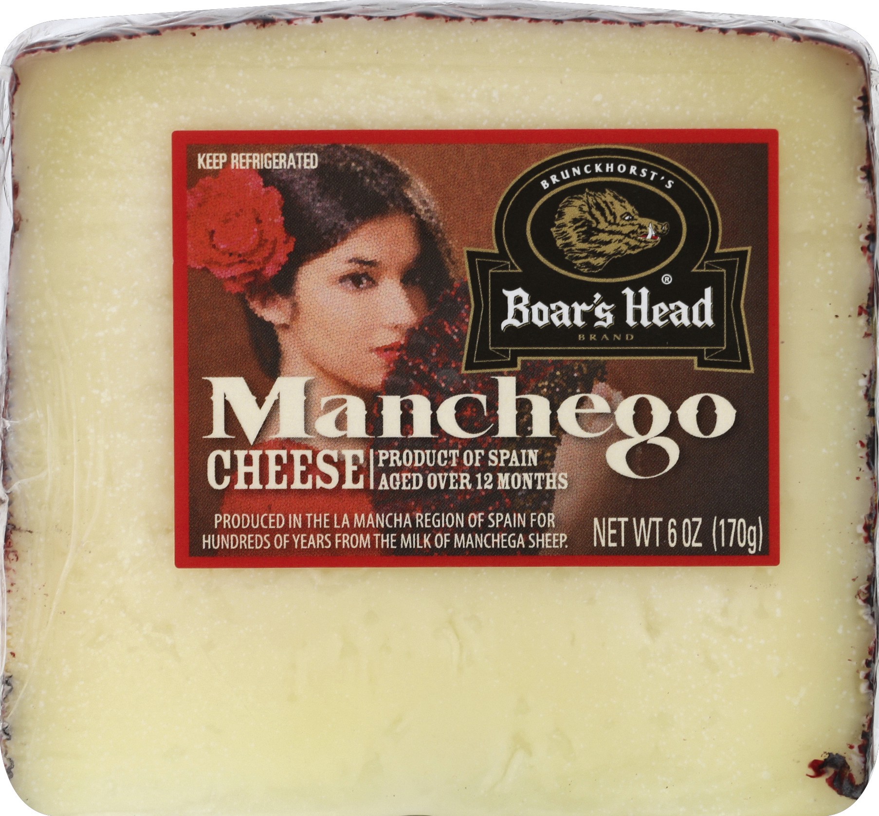 slide 1 of 1, Boar's Head Manchego Cheese, 6 oz