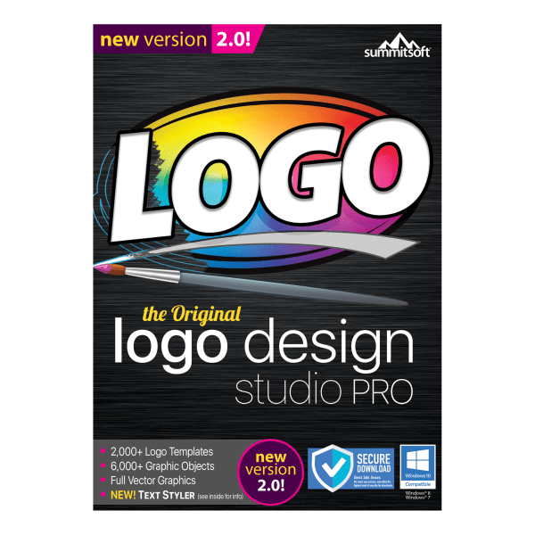 slide 1 of 3, Summitsoft Logo Design Studio Pro 2.0, Traditional Disc, 1 ct