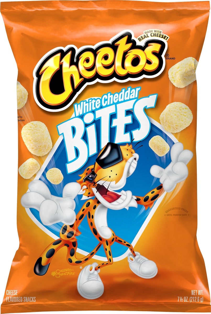 slide 4 of 6, Cheetos Bites Cheese Flavored Snacks White Cheddar 7.5 Oz, 7.5 oz
