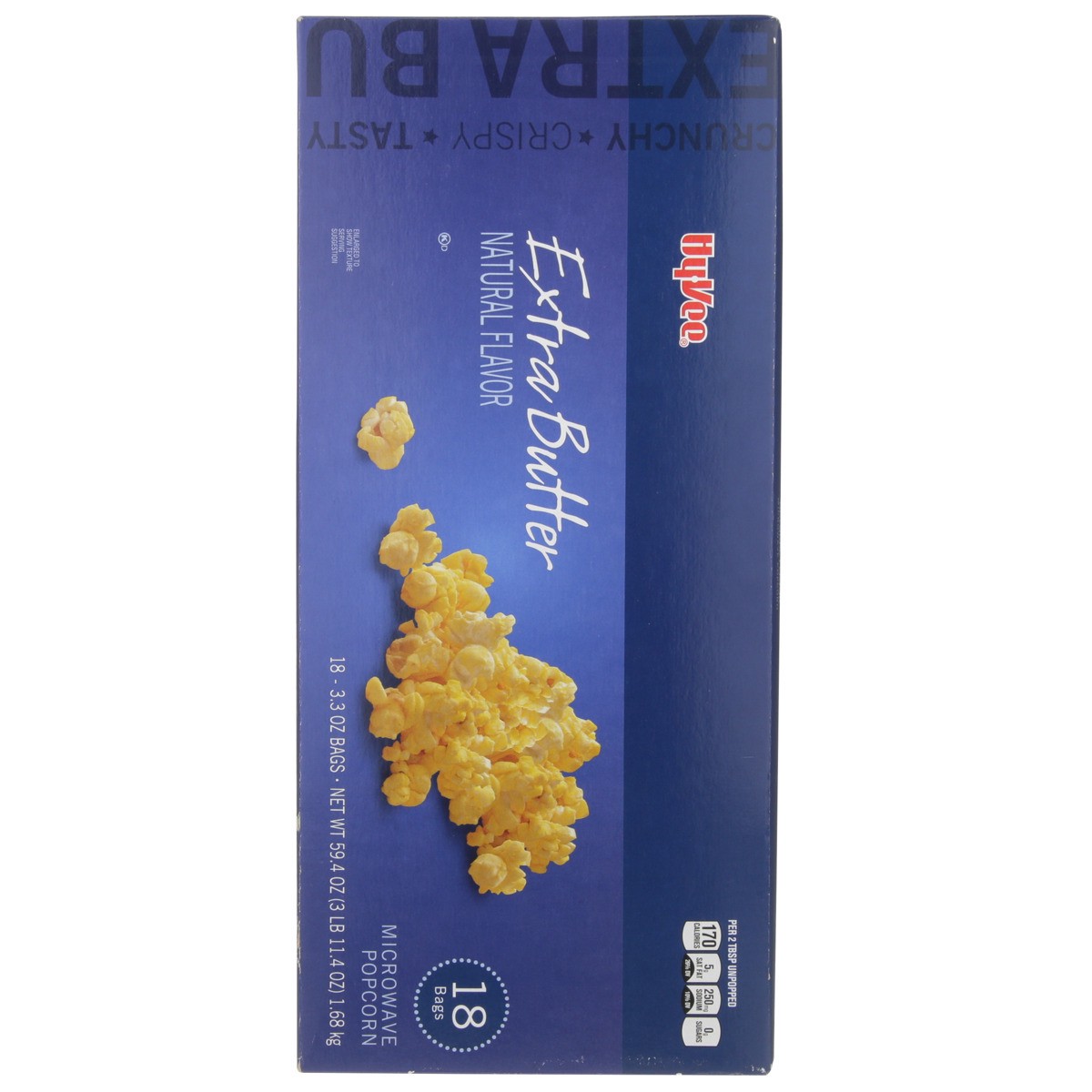 slide 7 of 8, Hy-vee Extra Butter Flavor Microwave Popcorn, 18 ct; 3.3 oz