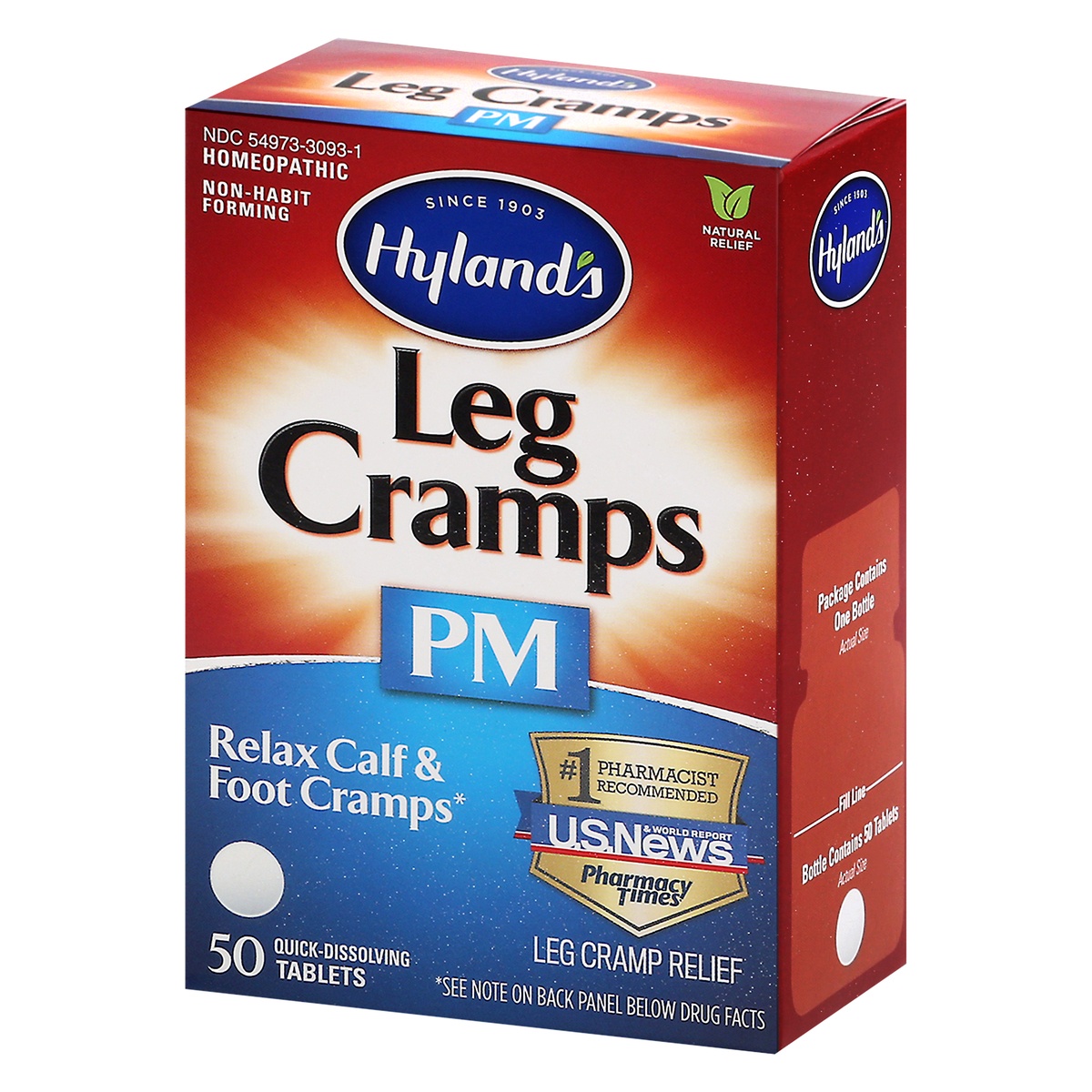 slide 3 of 10, Hyland Leg Cramp Relief PM, 50 ct