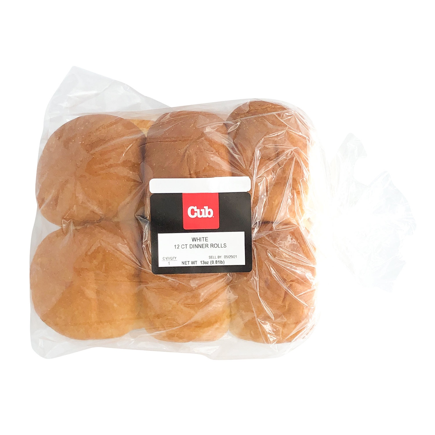 slide 1 of 1, Cub Bakery White Dinner Rolls, 12 Each, 12 ct