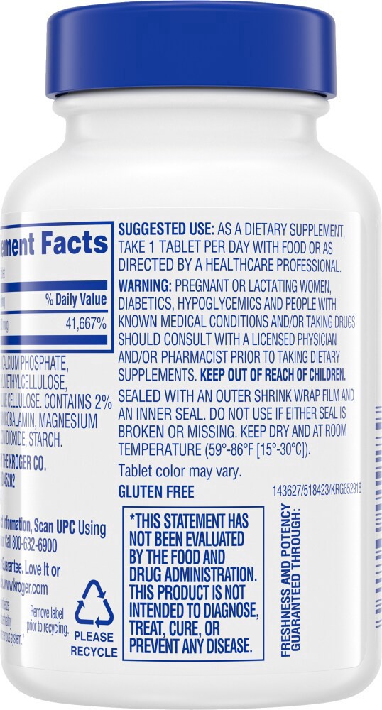 slide 3 of 4, Kroger Vitamin B12 Tablets, 120 ct