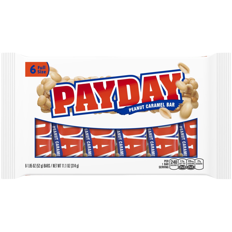 slide 1 of 1, Payday Peanut Caramel Bar, 1.85 oz