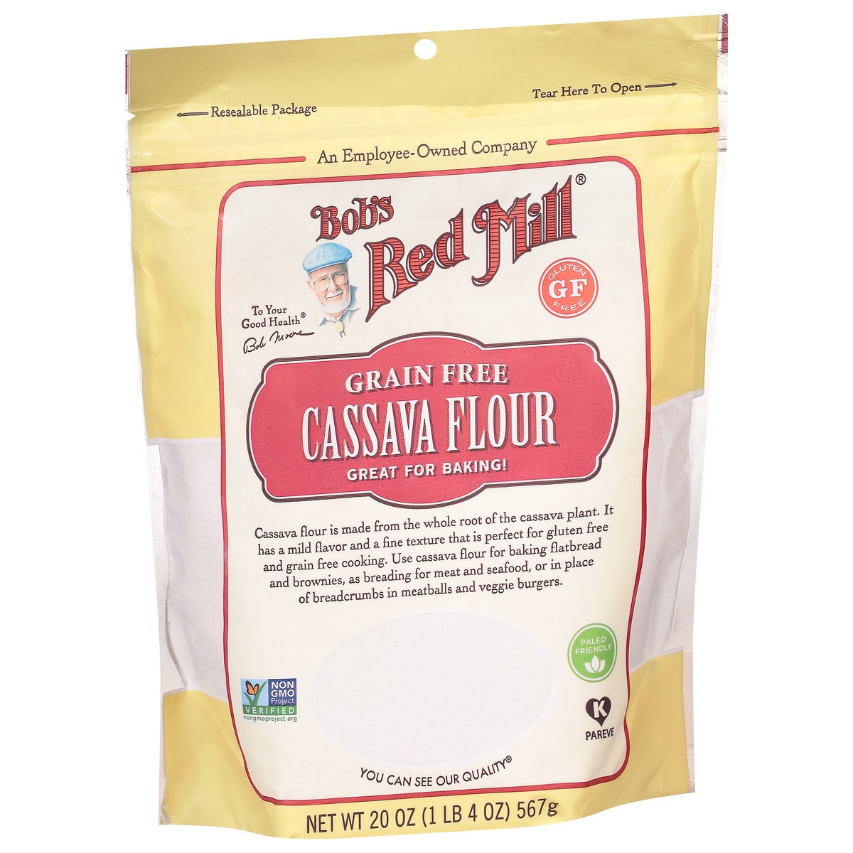 slide 4 of 9, Bob's Red Mill Grain Free Cassava Flour 20 oz, 20 oz