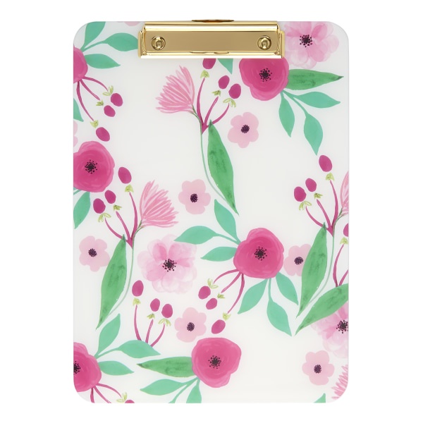 slide 1 of 1, Office Depot Brand Fashion Clipboard, 9'' X 12-1/2'', Floral, 9 in